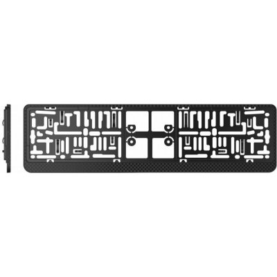 PREXIM Rámeček pod SPZ 3D carbon černý | Zboží Auto