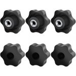 Jeboler hvězdicová matice M8 6 kusů, rýhovaný šroub vnější průměr 50mm, hvězdicová matice vnitřní – Hledejceny.cz