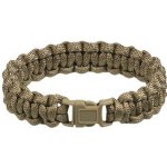 Mil-Tec Survival paracord náramek 15mm coyote – Zboží Mobilmania