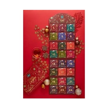 Dilmah MERRY CHRISTMAS čajový adventní kalendář pyramidové sáčky 24 ks