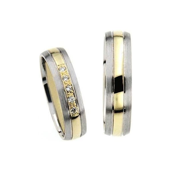 Gems EXCELENT Zlatý snubní prsten 436-0621_622 z bílého a žlutého zlata od  7 750 Kč - Heureka.cz