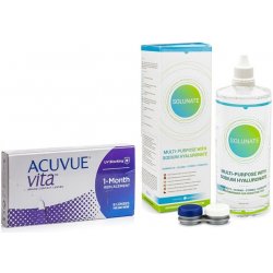 Johnson & Johnson Acuvue Vita 6 čoček + Solunate Multi-Purpose 400 ml s pouzdrem