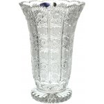 Bohemia Crystal broušená skleněná váza 80838/255mm. Bohatý brus klasik. – Hledejceny.cz