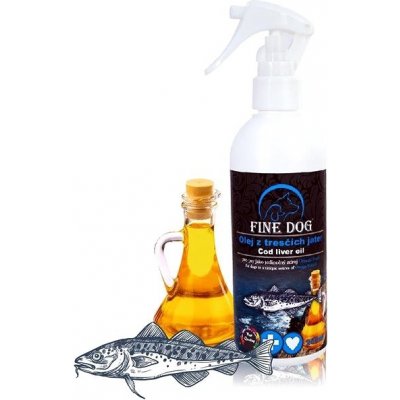 Fine Dog Olej z tresčích jater s rozprašovačem 250 ml – Hledejceny.cz