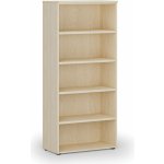 Primo Kancelářský regál WOOD, 1781 x 800 x 420 mm, bříza – Sleviste.cz