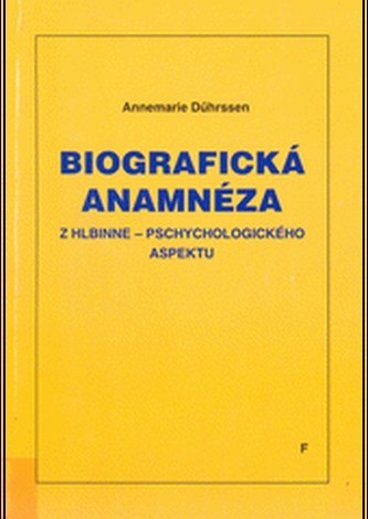 Biografická anamnéza - Annemarie Dührssen