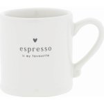 Bastion Collections Hrnek na espresso My Favourite bílá keramika 80 ml – Sleviste.cz