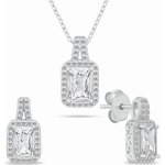 Brilio Silver Třpytivý set stříbrných šperků se zirkony SET262W – Hledejceny.cz