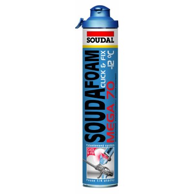 SOUDAL Soudafoam Gun Mega Click&Fix zimní 870ml – Sleviste.cz