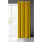EUROFIRANY ZATEMŇOVACÍ ZÁVĚS NA KROUŽCÍCH SAMANTA 140X250 CM HOŘČICOVÁ – Hledejceny.cz
