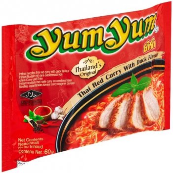 YumYum Instantní nudlová polévka s příchutí červeného curry s kachnou 60 g