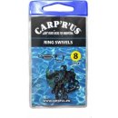 Rybářská karabinka a obratlík Carp’R’Us Obatlíky s koužkem Ring Swivel vel.8