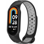 Xiaomi Mi Smart Band 8/9/10 náhradní náramek - Sportovní prodyšný perforovaný Černo šedá MBSCZ-SPP803 – Zboží Živě