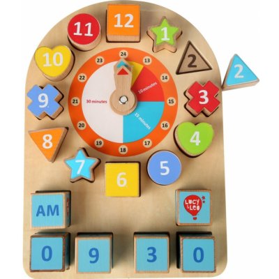 Lucy & Leo 232 Hodiny a tvary naučná hrací deska – Zboží Mobilmania