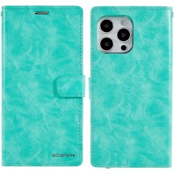 Pouzdro Mercury Bluemoon Diary Apple iPhone 14 Pro - Mint