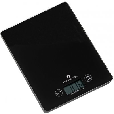 Zassenhaus BALANCE Digitální kuchyňská váha do 5 kg černá – Hledejceny.cz