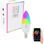 Immax NEO SMART žárovka LED E14 6W RGB+CCT barevná a bílá, stmívatelná, Wi-Fi, TUYA – Zbozi.Blesk.cz