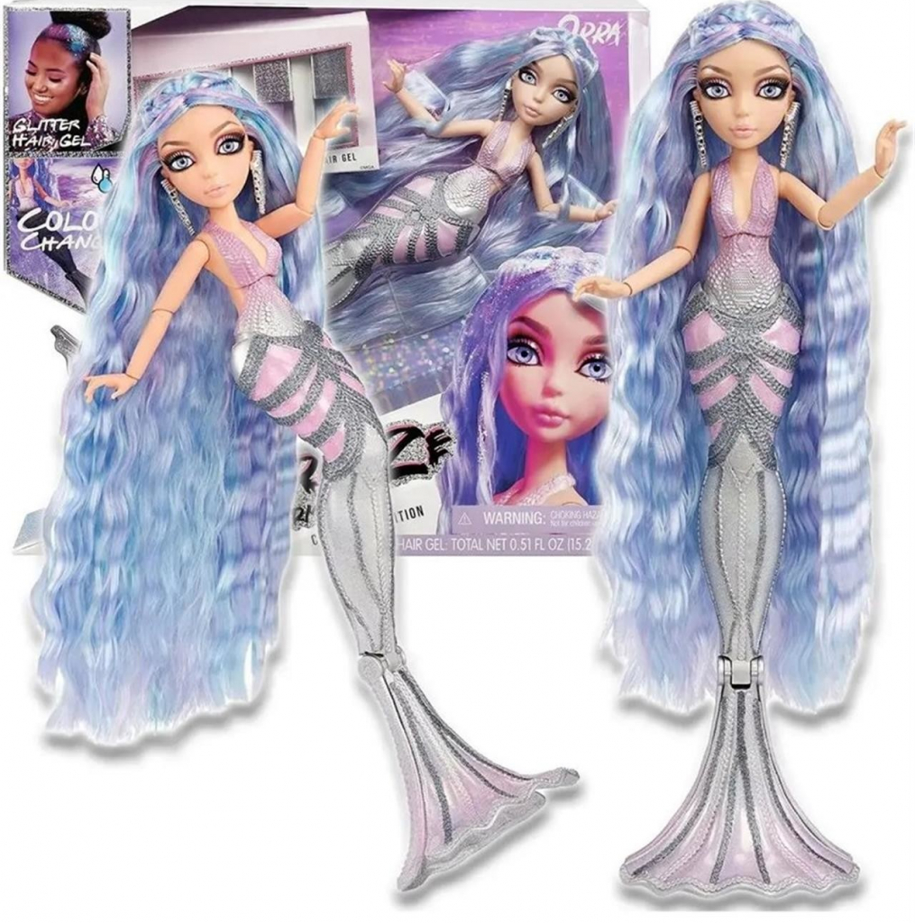 MGA Mermaze Mermaidz Mořská panna měnící barvu Orra Fashion Doll Deluxe