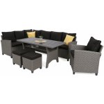 Zahradní souprava Home&Garden LAGOS DARK GREY / GREY MELANGE – Sleviste.cz
