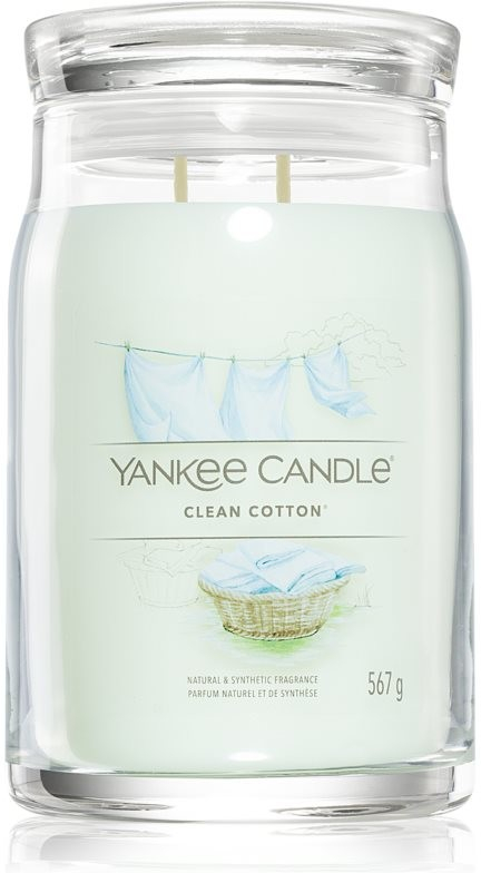 Yankee Candle Signature Clean Cotton 567g od 459 Kč - Heureka.cz