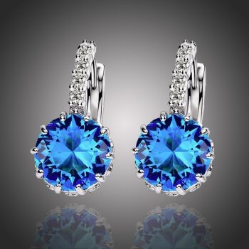 Sisi Jewelry Swarovski Elements Bernadette Topaz E1110-ET-403B světle modrá