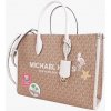 Kabelka Michael Kors MIRELLA crossbody bag medium dámská kožená kabelka light cream