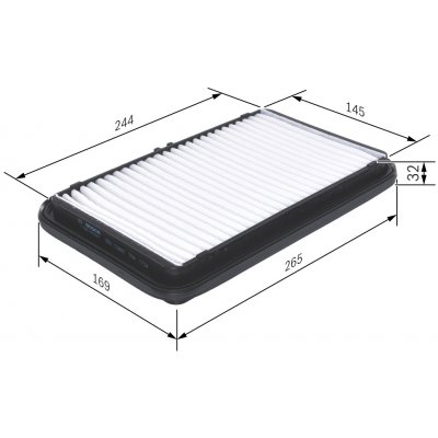 Vzduchový filtr BOSCH F 026 400 001 (F026400001) – Hledejceny.cz
