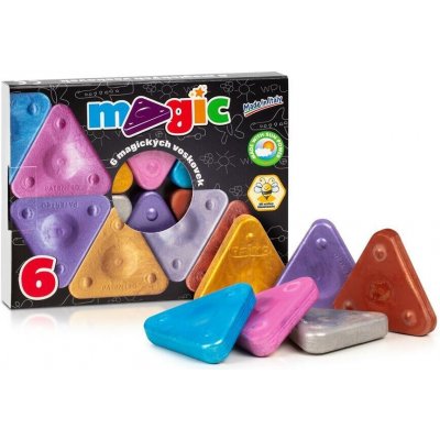 Triangle Magic metalic trojboké voskovky 6 ks – Hledejceny.cz