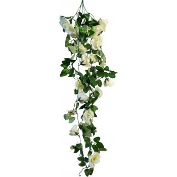 DAALO Umělá převislá květina - bílá