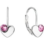 Pavona stříbrné visací se Swarovski krystaly růžové srdíčka 31299.3 Rose – Zbozi.Blesk.cz
