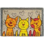 Bo Ma Trading Rohožka barevná 3 kočky Vícebarevný 40 x 60 cm – Zboží Dáma Bo Ma Trading Rohožka barevná 3 kočky Vícebarevný 40 x 60 cm – Zboží Dáma