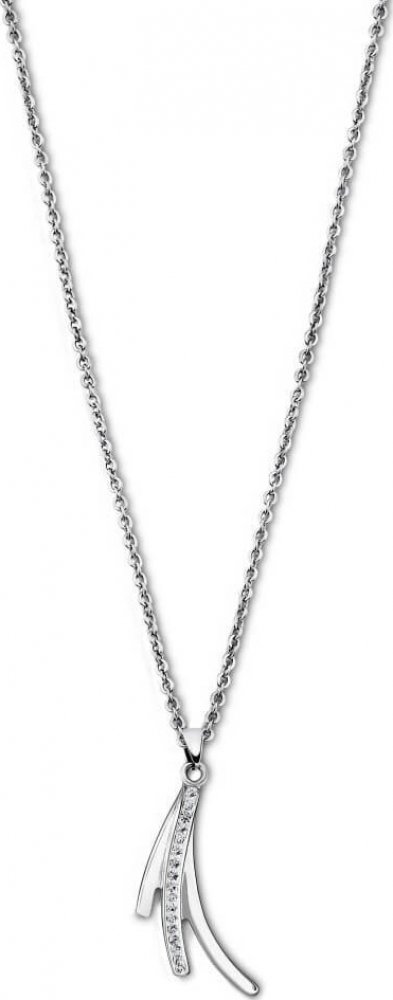 Lotus Style Půvabný ocelový náhrdelník se zirkony woman basic LS1949-1/1 |  Srovnanicen.cz