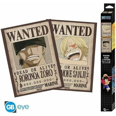 ABYstyle Plakát One Piece - Wanted Zoro & Sanji (sada 2 ks) – Hledejceny.cz