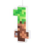 Dortová svíčka Pixely "1" 7 cm – Sleviste.cz