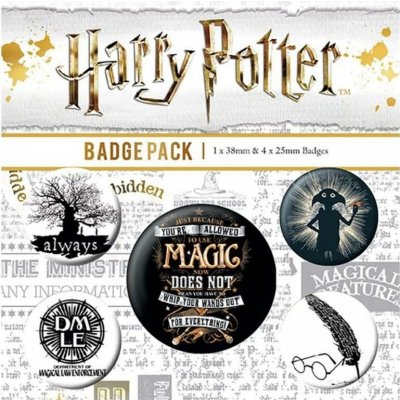 Pyramid International sada placek Harry Potter Symbols 5 ks – Zboží Dáma
