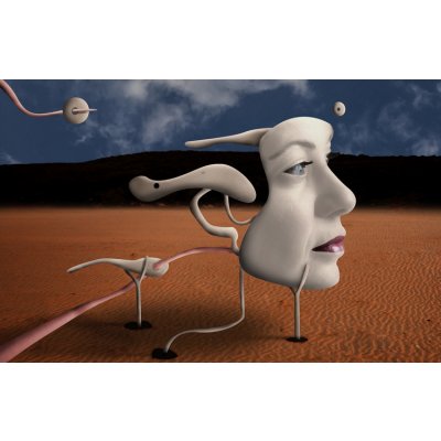 Plakát, Obraz - A Tribute to Salvador Dalí, Alessandro Petrini, 40 × 26.7 cm – Zboží Dáma