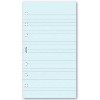 Filofax poznámkový papír linkovaný modrý 30 listů formát A6 – Zboží Živě