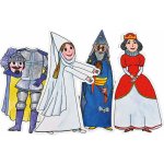Marionetino Královna, Bílá paní, Bezhlavý rytíř, Čaroděj loutky 4 ks Dárková krabička: Baleno v krabičce – Zboží Dáma