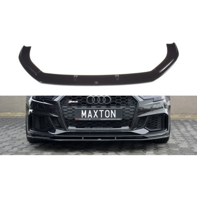 Maxton Design spoiler pod přední nárazník ver.1 pro Audi RS3 8V Facelift, černý lesklý plast ABS, Sportback – Zbozi.Blesk.cz