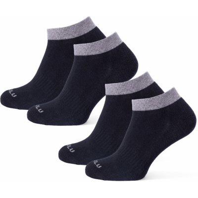 Zulu ponožky Everyday 100M 2-pack černá/šedá