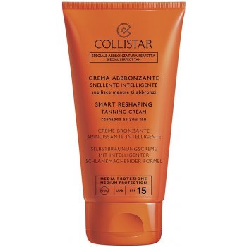 Collistar Self Tanners samoopalovací tělový krém se zpevňujícím účinkem SPF 15 (Smart Reshaping Tanning Cream) 150 ml