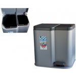 Curver ST2211421 DUO BIN 21 l stříbrný / černý – Zboží Dáma