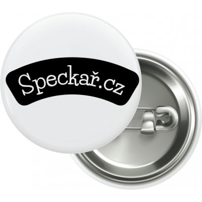 Speckař placka black&white 25 mm – Zboží Mobilmania