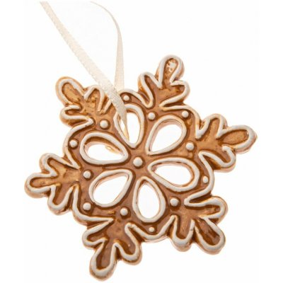 Dakls Gingerbread Flake vánoční ozdoba hnědá – Hledejceny.cz