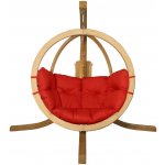 Nábytek z lesa Dřevěné houpací křeslo Globo se stojanem – Hledejceny.cz