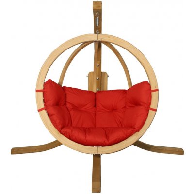 Nábytek z lesa Dřevěné houpací křeslo Globo se stojanem – Hledejceny.cz