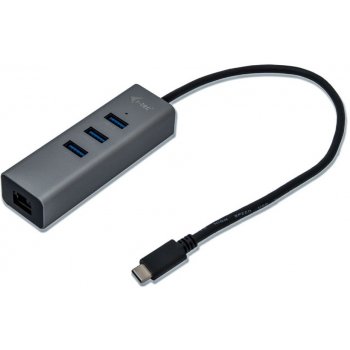 i-Tec USB-C Metal HUB 3 Port + Gigabit Ethernet C31METALG3HUB