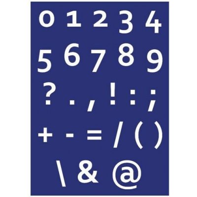 Šablona na sítotisk A4 Číslice – Zboží Dáma