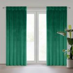 EUROFIRANY ZATEMŇOVACÍ ZÁVĚS NA POUTKÁCH ALITA 85X250 CM TMAVĚZELENÁ – Hledejceny.cz