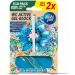 AMBI PUR WC Active gel blok 2 x 45 g vodní květy – Zboží Mobilmania